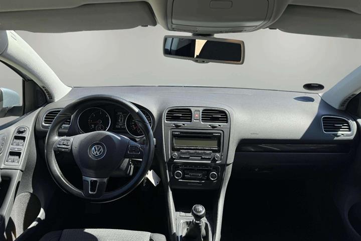 Sølv VW Golf VI fra 2010