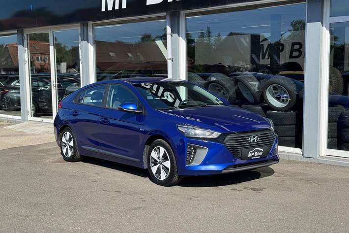 Blå Hyundai Ioniq fra 2019
