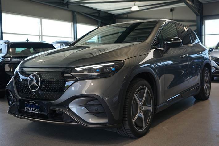 Grå Mercedes EQE350 SUV fra 2025