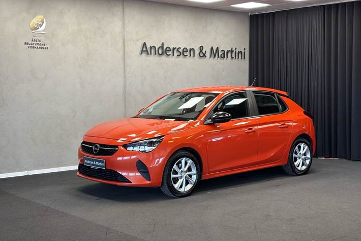 Orange Opel Corsa fra 2020