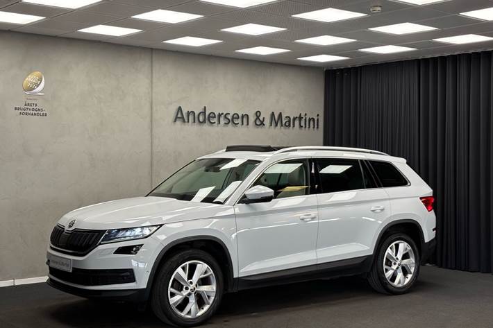 Hvid Skoda Kodiaq fra 2018