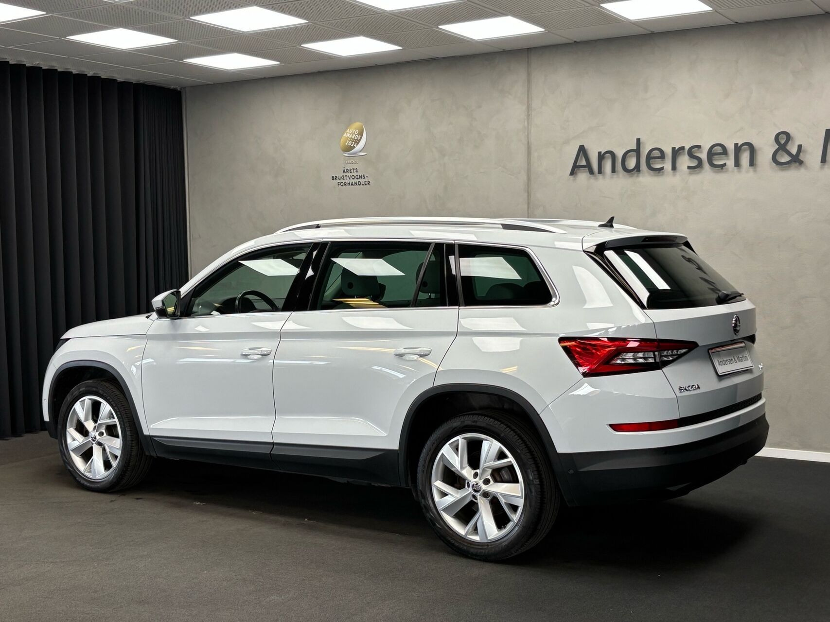 Hvid Skoda Kodiaq fra 2018