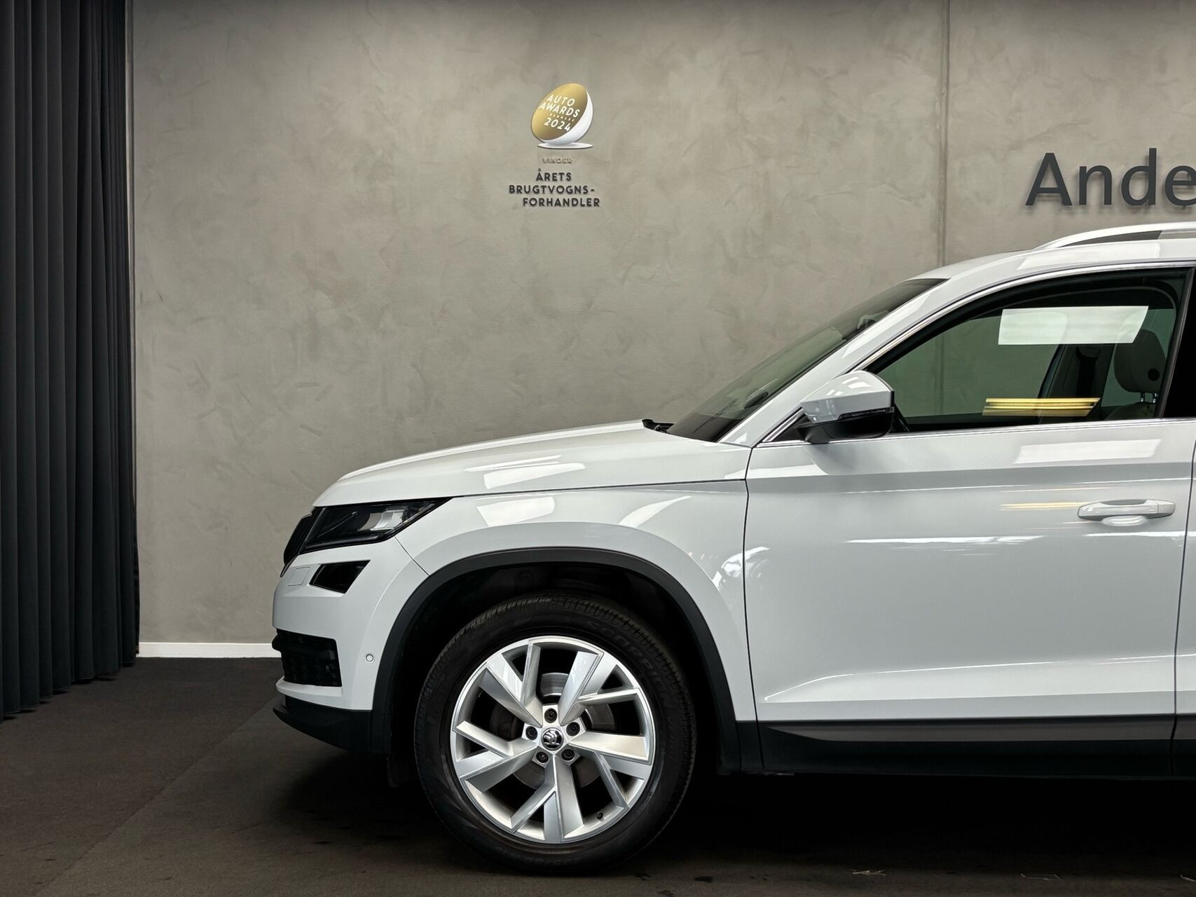 Hvid Skoda Kodiaq fra 2018