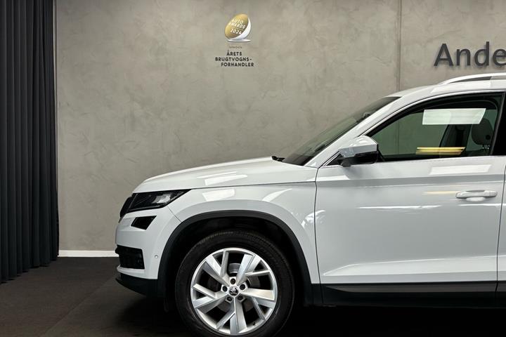 Hvid Skoda Kodiaq fra 2018