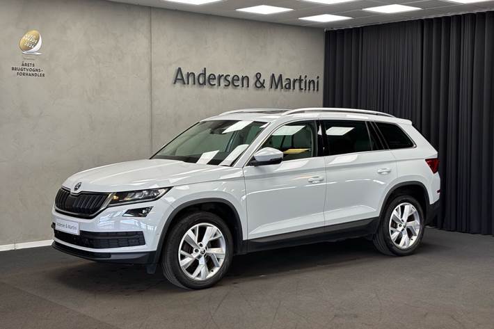 Hvid Skoda Kodiaq fra 2018