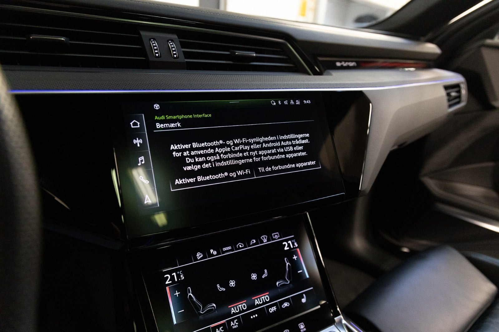 Sort Audi e-tron S fra 2022