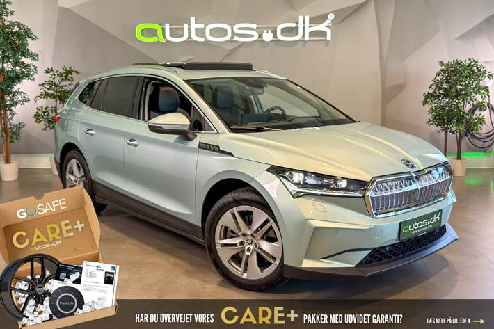 Grøn Skoda Enyaq fra 2023