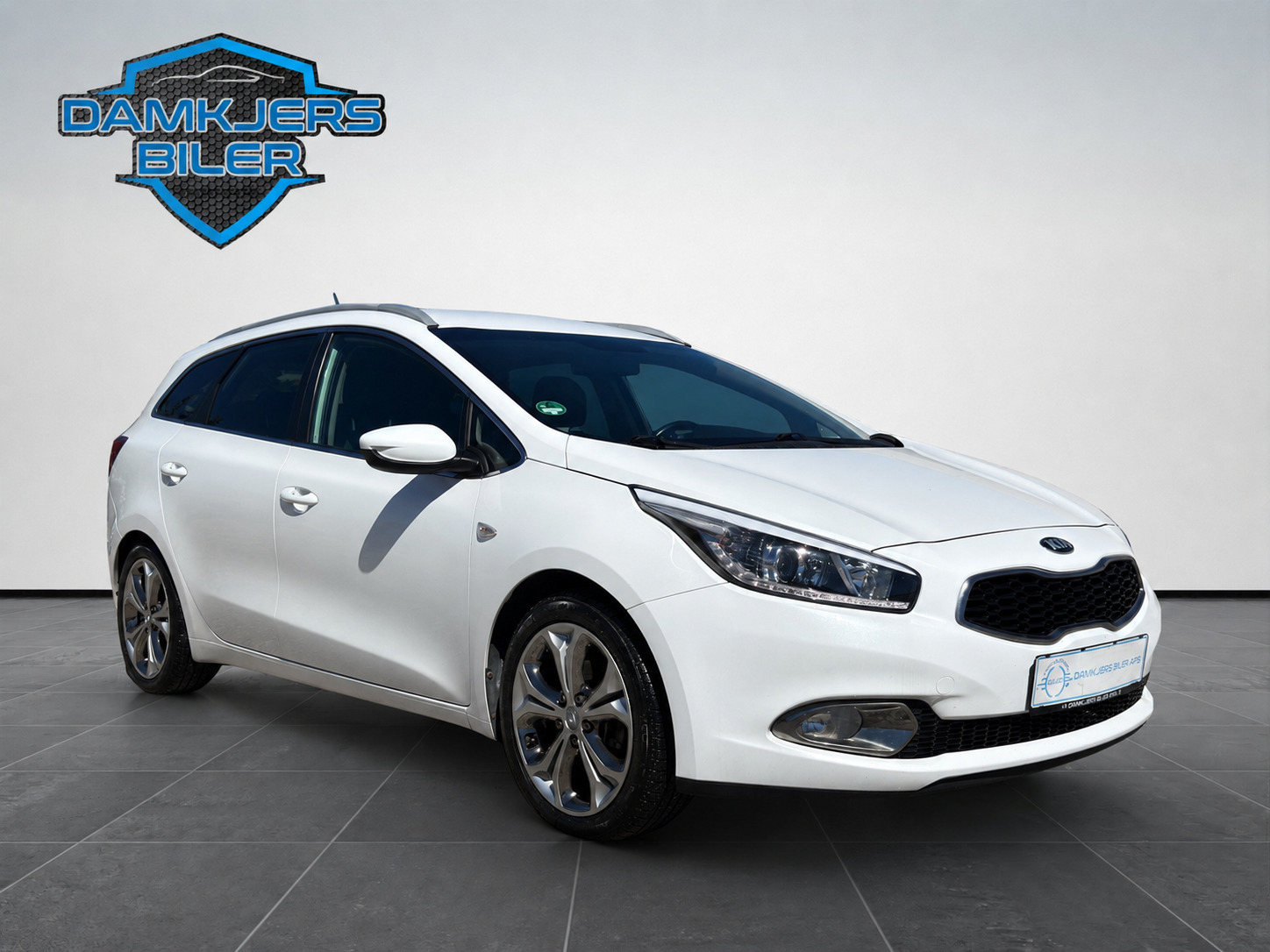 Hvid Kia Ceed fra 2015