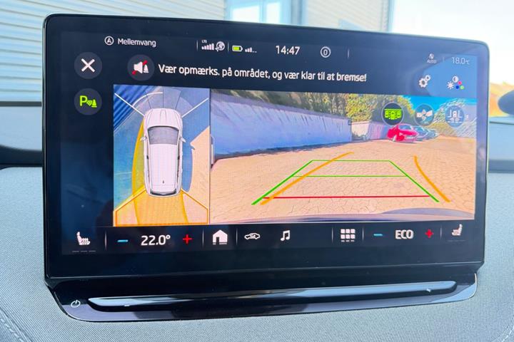 Grå Skoda Enyaq fra 2022