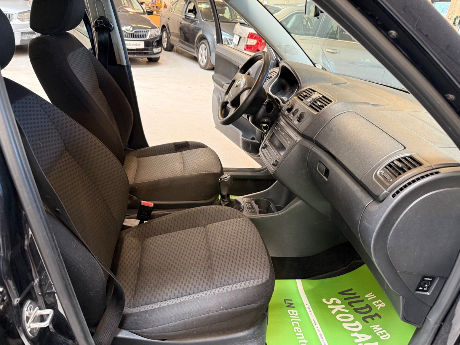 Sort Skoda Fabia fra 2012