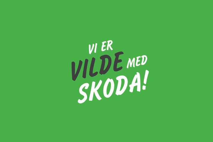 Sort Skoda Fabia fra 2012