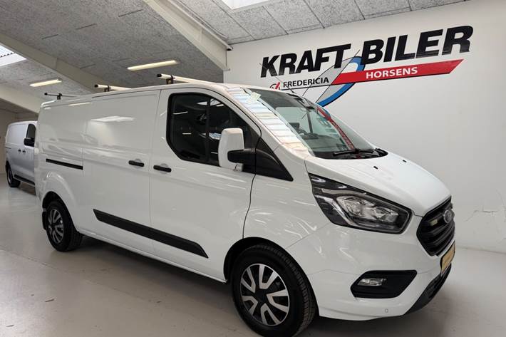 Hvid Ford Transit Custom 300 L2 fra 2018