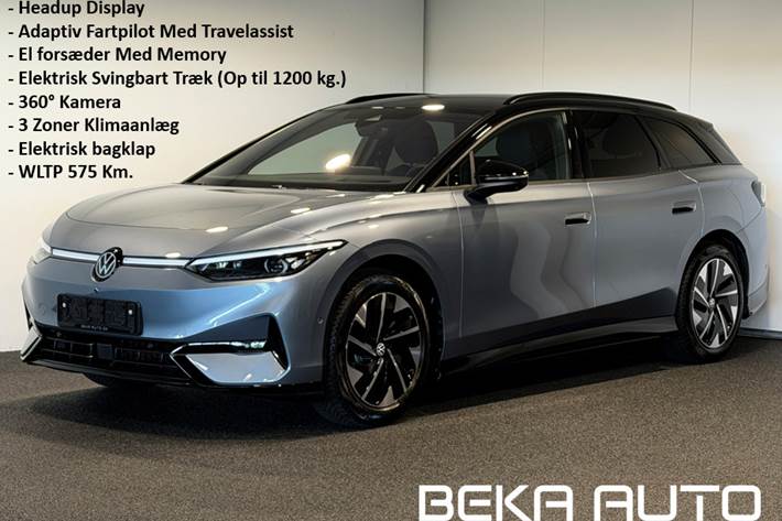 Blå VW ID.7 fra 2025