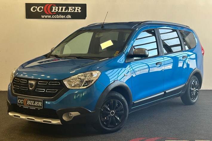 Blå Dacia Lodgy Stepway fra 2018