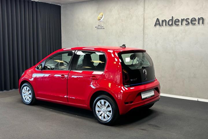 Rød VW e-up fra 2021