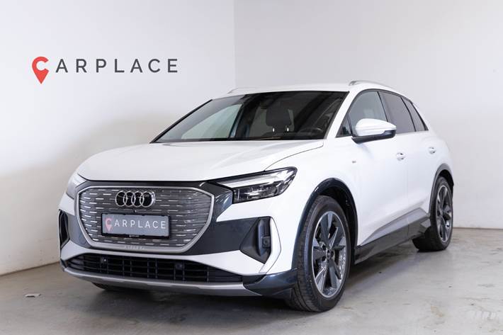Hvid Audi Q4 e-tron fra 2023