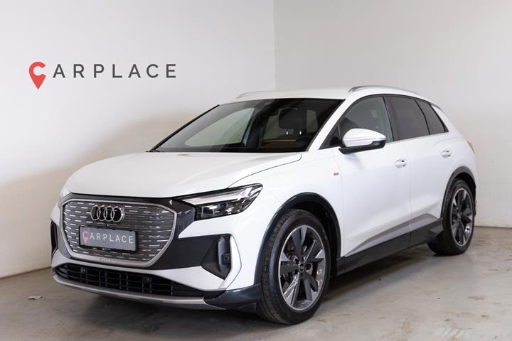 Hvid Audi Q4 e-tron fra 2023