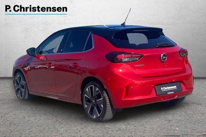 Rød Opel Corsa-e fra 2020