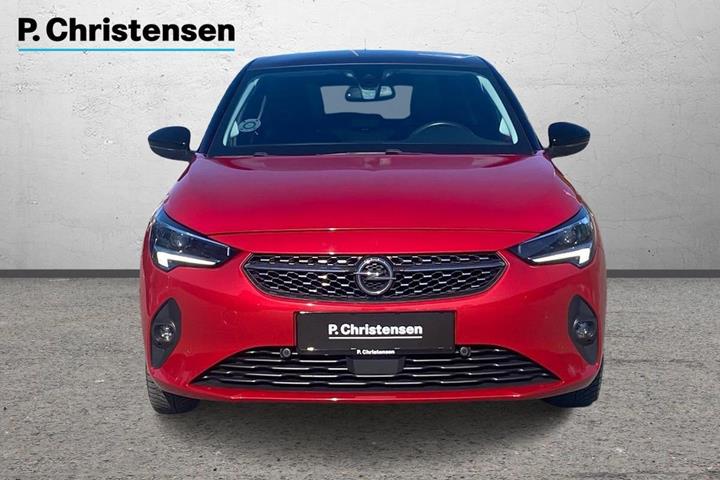 Rød Opel Corsa-e fra 2020