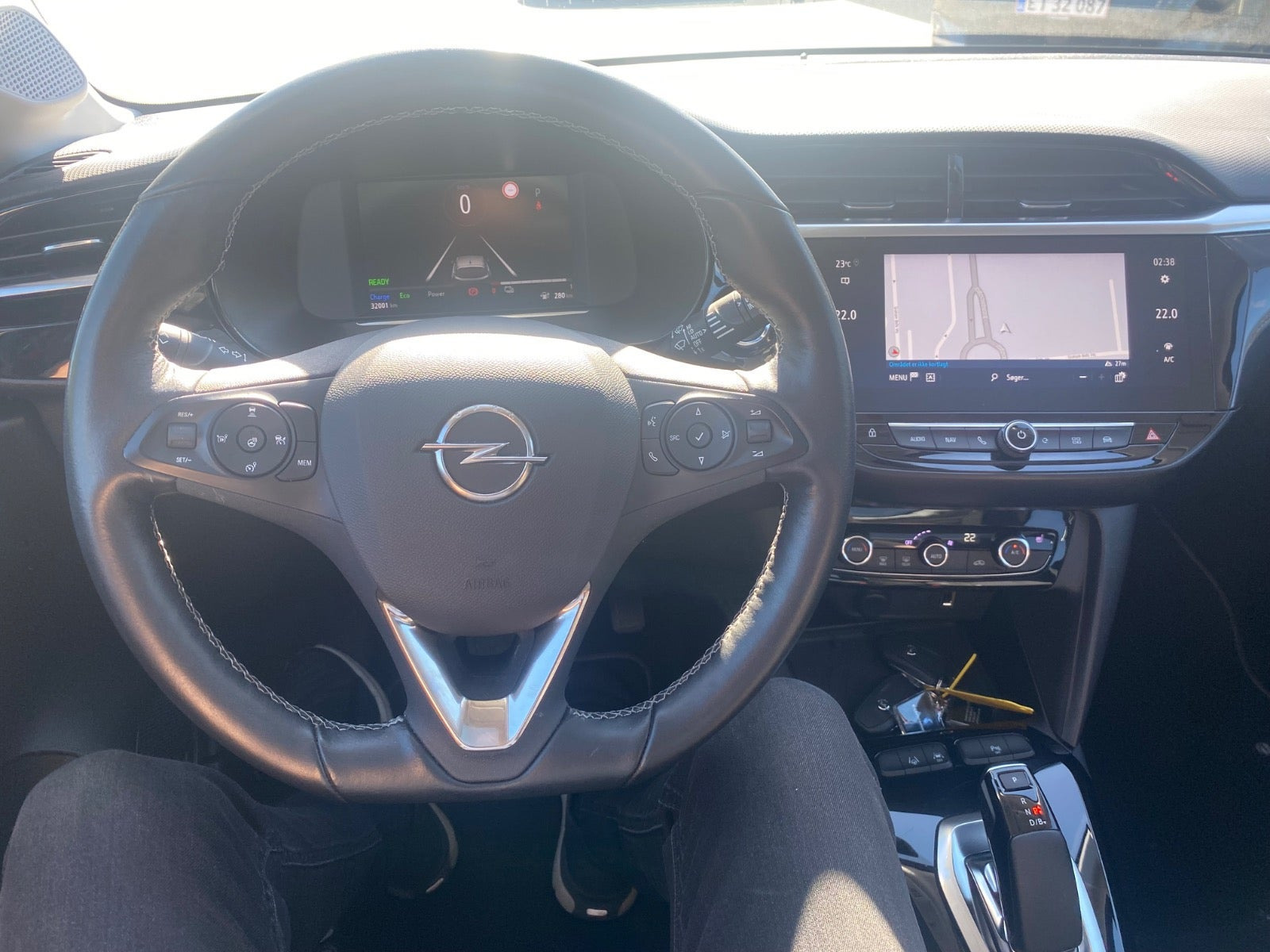 Rød Opel Corsa-e fra 2020