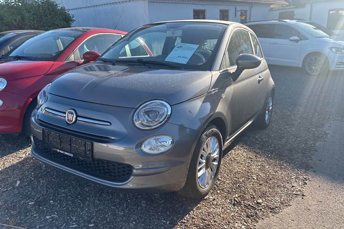 Grå Fiat 500C fra 2017