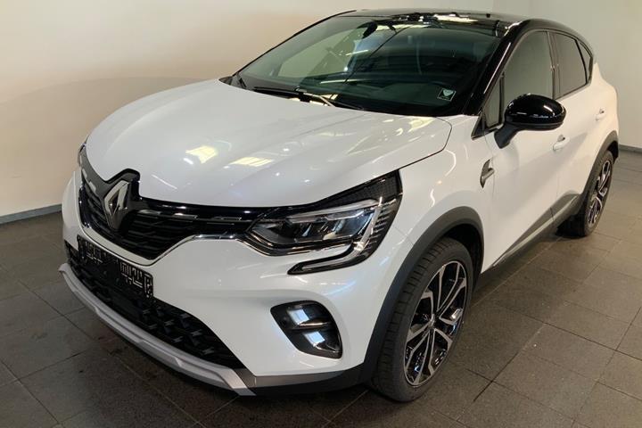 Hvid Renault Captur fra 2020 set udefra