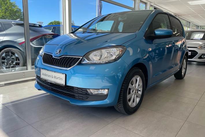 Blå Skoda Citigo fra 2019