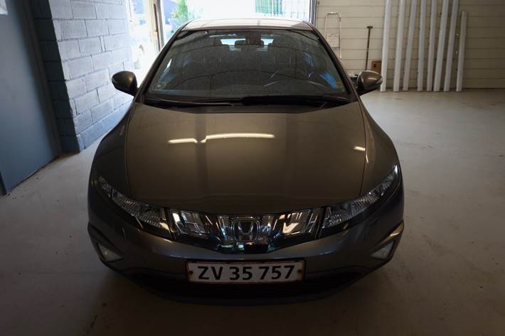 Gul Honda Civic fra 2008