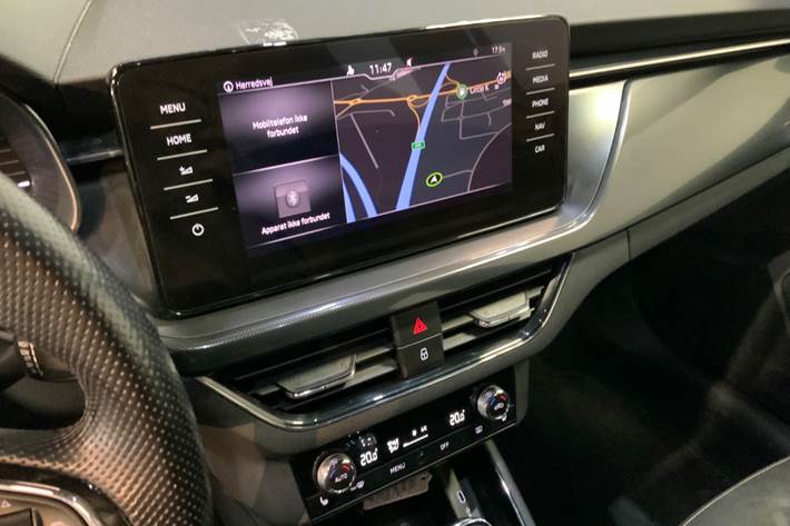 Blå Skoda Scala fra 2020