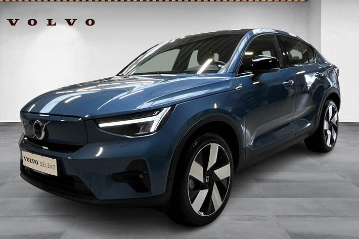 Blå Volvo C40 fra 2023
