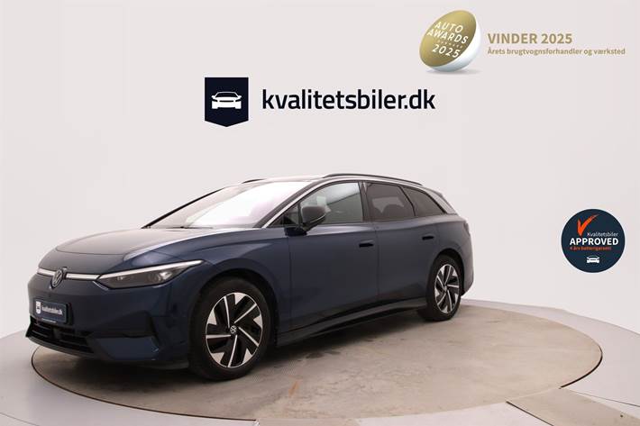 Blå VW ID.7 fra 2025