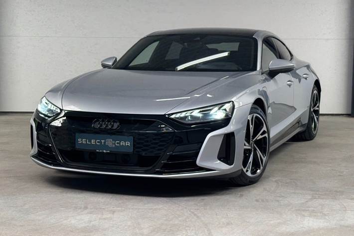Sølv Audi e-tron GT fra 2022