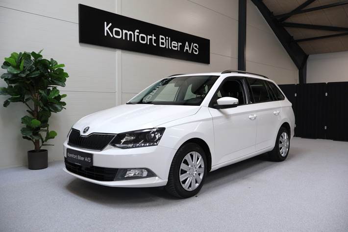Hvid Skoda Fabia fra 2016