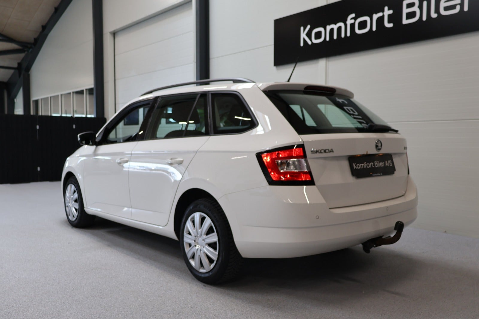 Hvid Skoda Fabia fra 2016