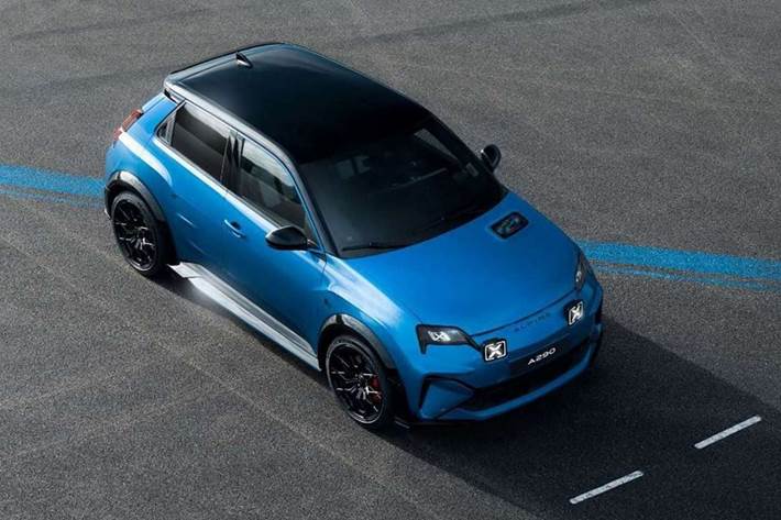Blå Alpine A290 fra 2026
