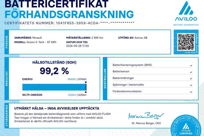 Hvid Renault Scenic E-Tech fra 2024