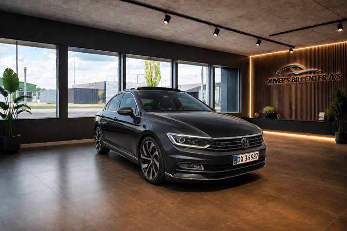 Sort VW Passat fra 2018