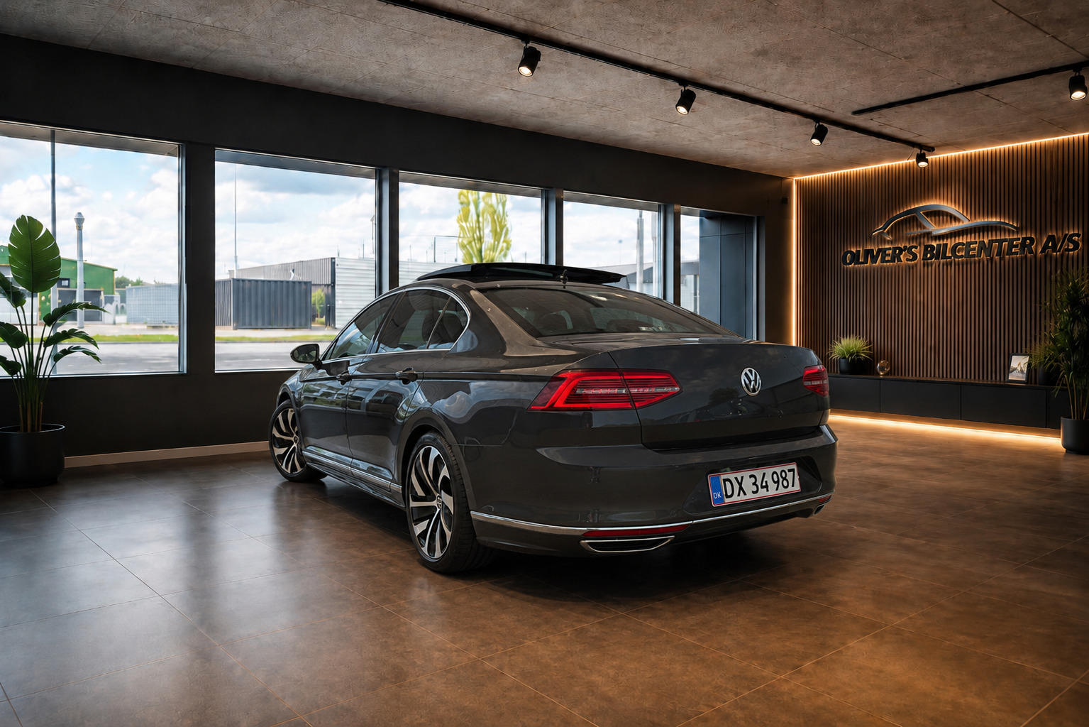 Sort VW Passat fra 2018