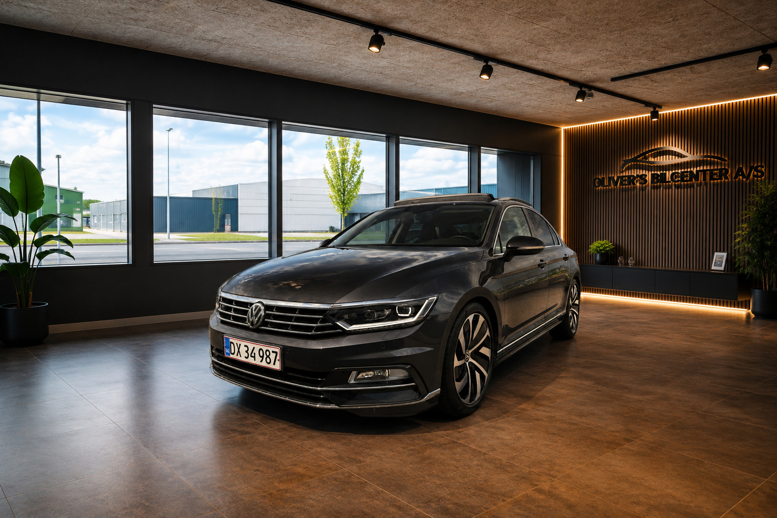 Sort VW Passat fra 2018