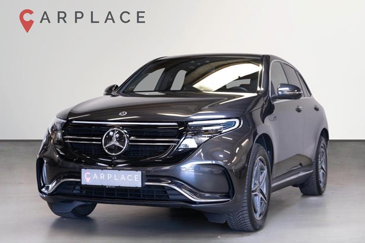 Grå Mercedes EQC400 fra 2020 set udefra
