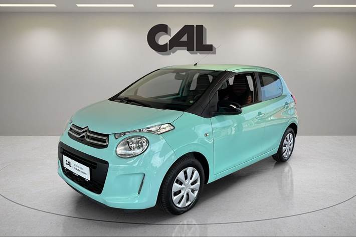 Blå Citroën C1 fra 2019 set udefra