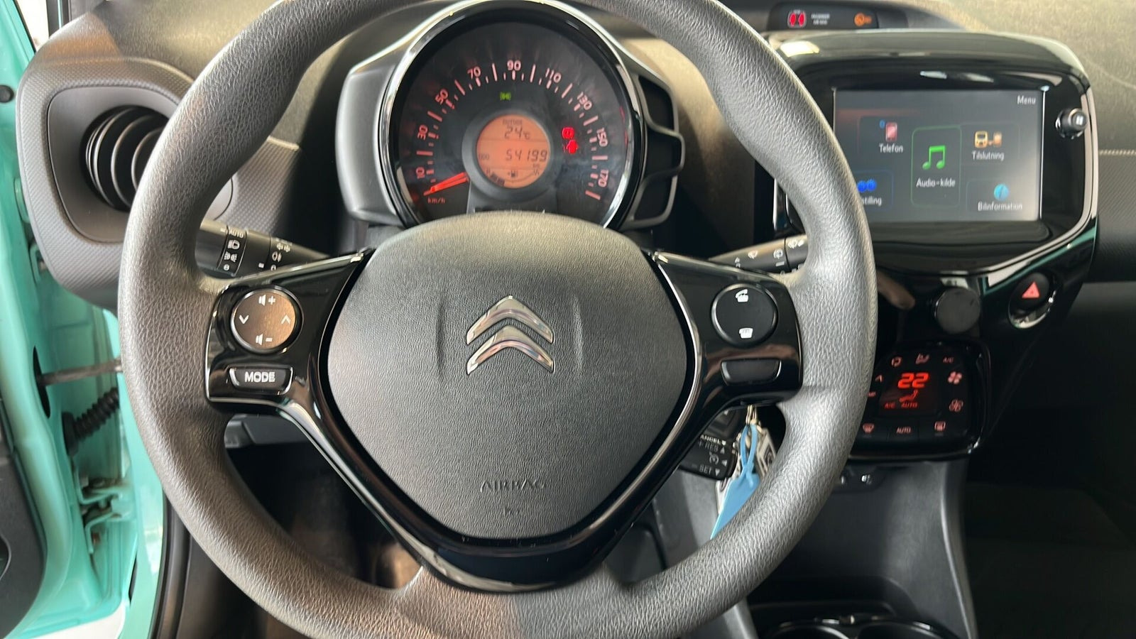 Blå Citroën C1 fra 2019