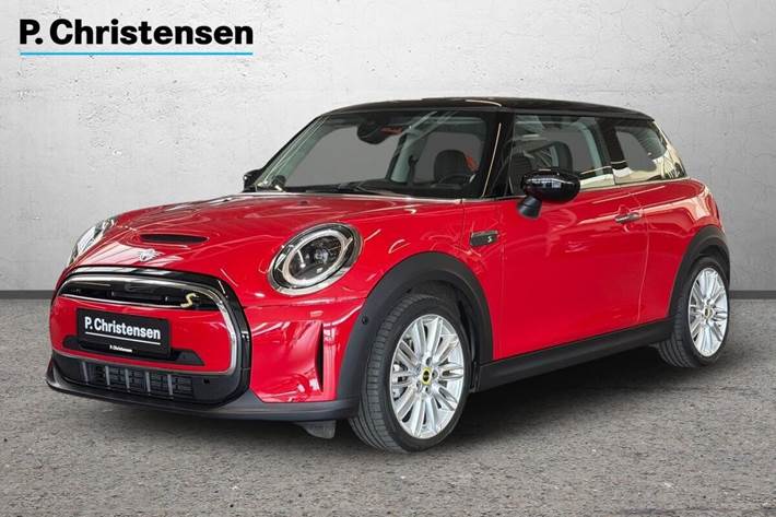 Rød Mini Cooper SE fra 2023