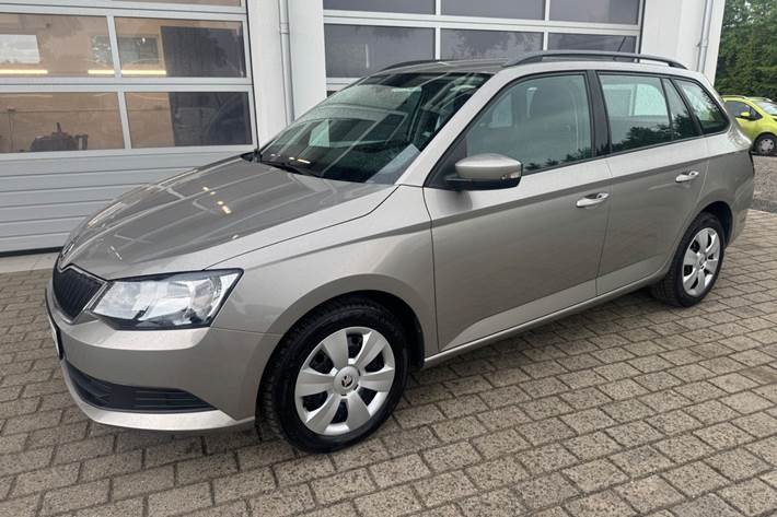 Grå Skoda Fabia fra 2017