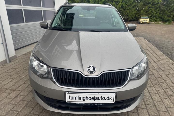 Grå Skoda Fabia fra 2017