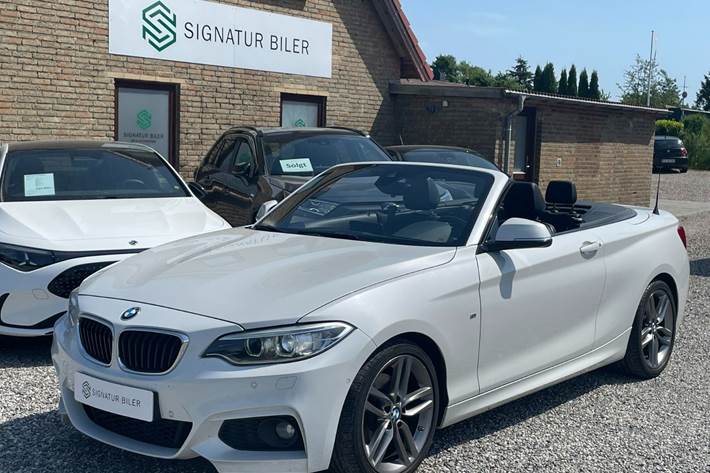 Hvid BMW 220i fra 2017