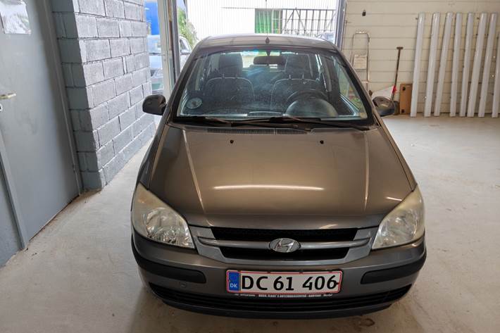 Gul Hyundai Getz fra 2004