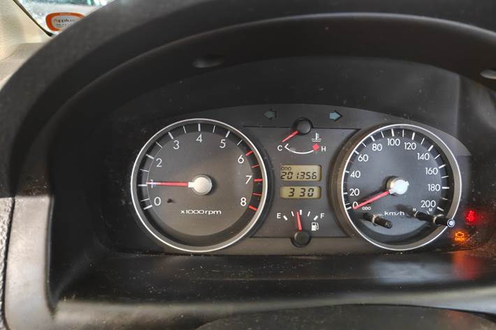 Gul Hyundai Getz fra 2004