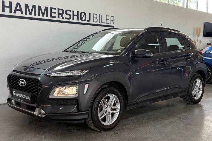 Grå Hyundai Kona fra 2017