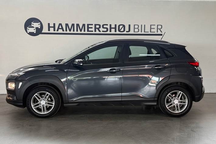 Grå Hyundai Kona fra 2017